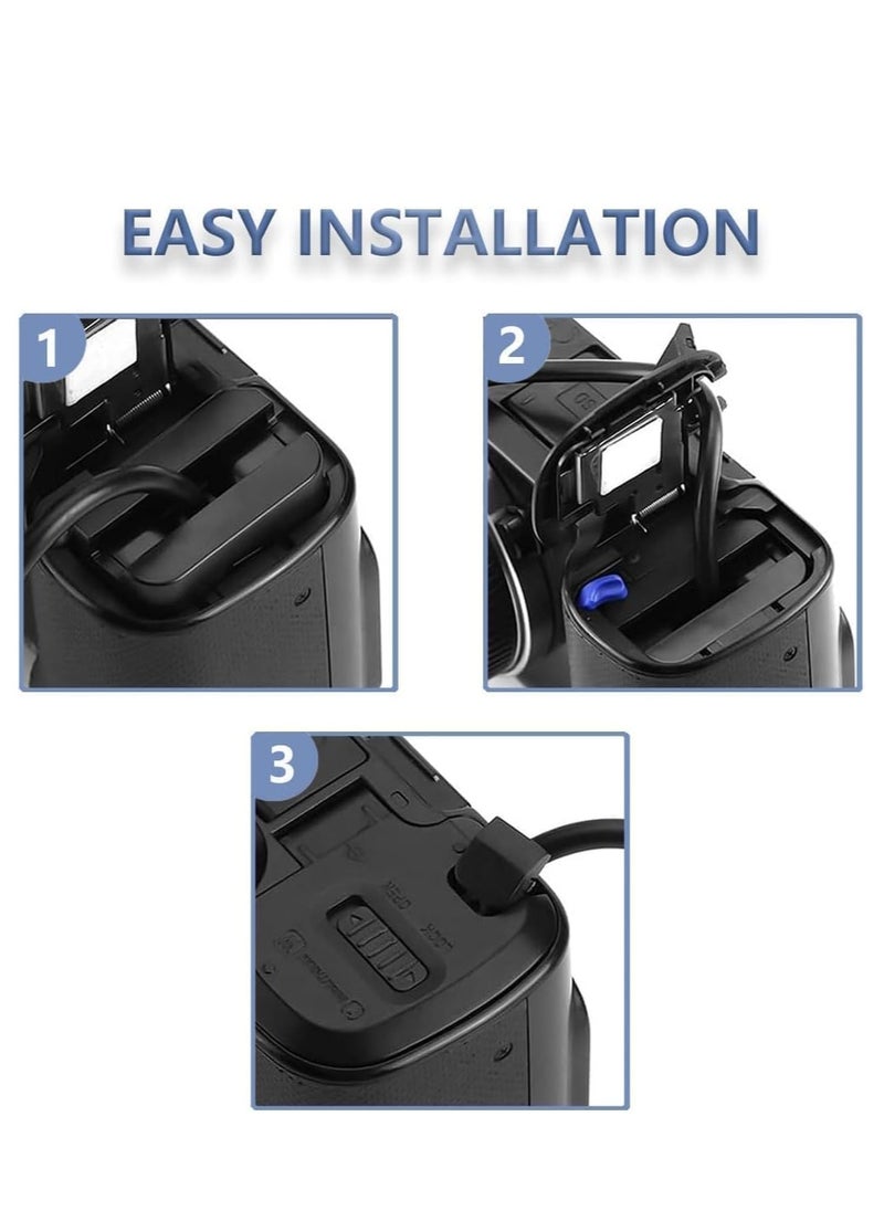 AC-PW20 AC Power Adapter NP-FW50 Dummy Battery Kit for Sony Alpha ZV-E10, A7 Series, A6500, A6400, A6300, A6100, A6000, RX10 II/III/IV, NEX - Continuous Power Supply for Photography & Videography