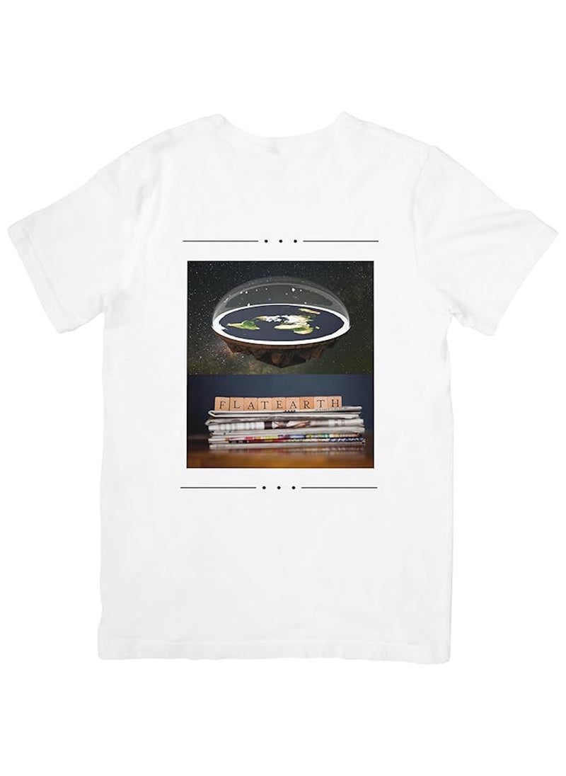 Funny Flat Earth Unisex T-Shirt, Gift for Conspiracy Theorist, Flat Earther, Geek