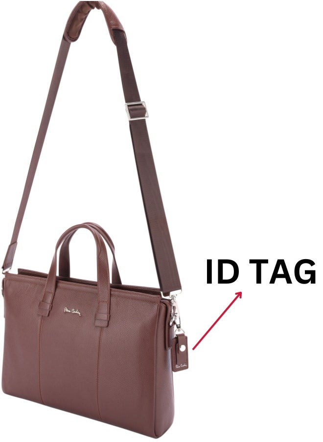 Premium Business Laptop Briefcase 15.6-Inch Laptop Bag Large Capacity Messenger Bag Soft Top Handle Handbag with Long Straps Travel Office Work Black