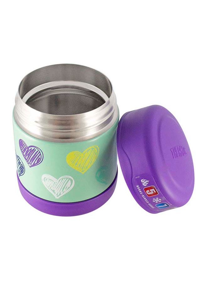 Stainless Steel Vacuum Insulated Food Jar With Leak-Proof Lid - Hearts