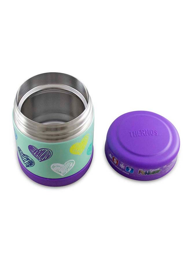 Stainless Steel Vacuum Insulated Food Jar With Leak-Proof Lid - Hearts