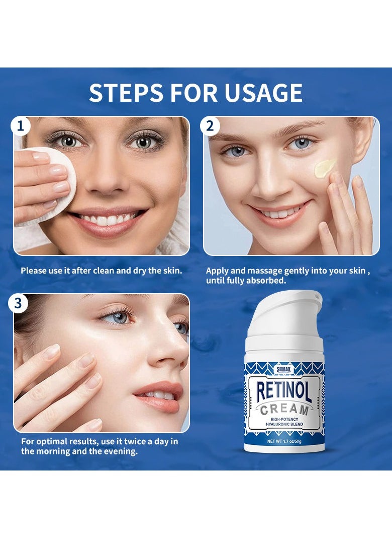 Retinol Pressed Cream, Reduces Fine Lines, Anti-Wrinkle, Firms 50ml