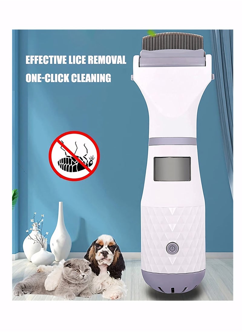 Electric Anti-Lice Comb with Three Filter, Professional Hair Filter Tool with Enhanced Features, for Trap Head Lice and Eggs Remover, Allergy and Chemical Free