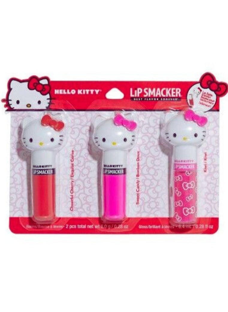 Lip Smacker Hello Kitty, Flavored Moisturizing & Smoothing Soft Shine Lip Balm