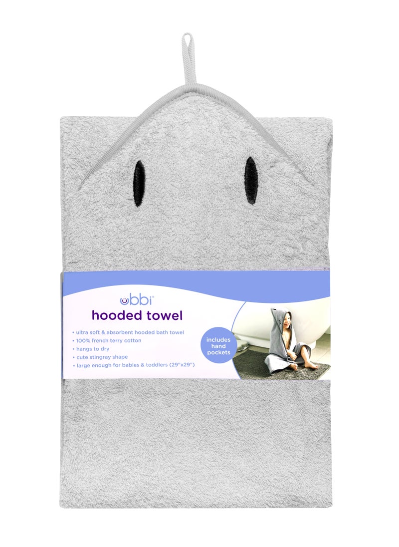 Ubbi - Hooded Towel Gray