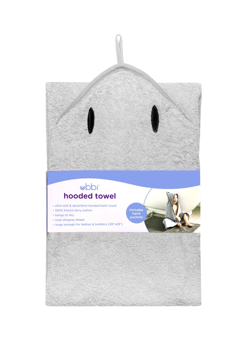 Ubbi - Hooded Towel Gray