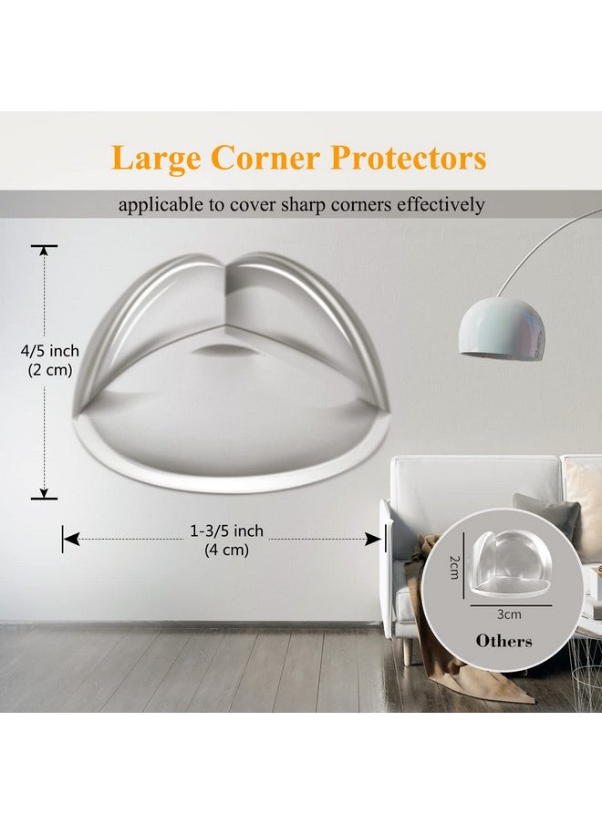 20 Pack Corner Protector Baby Proofing Safety Corner Guards For Furniture Clear Edge Protectors Bumper Child Proof Large Silicone Corner Covers Cushion For Table Desk Fireplace Against Sharp Corner