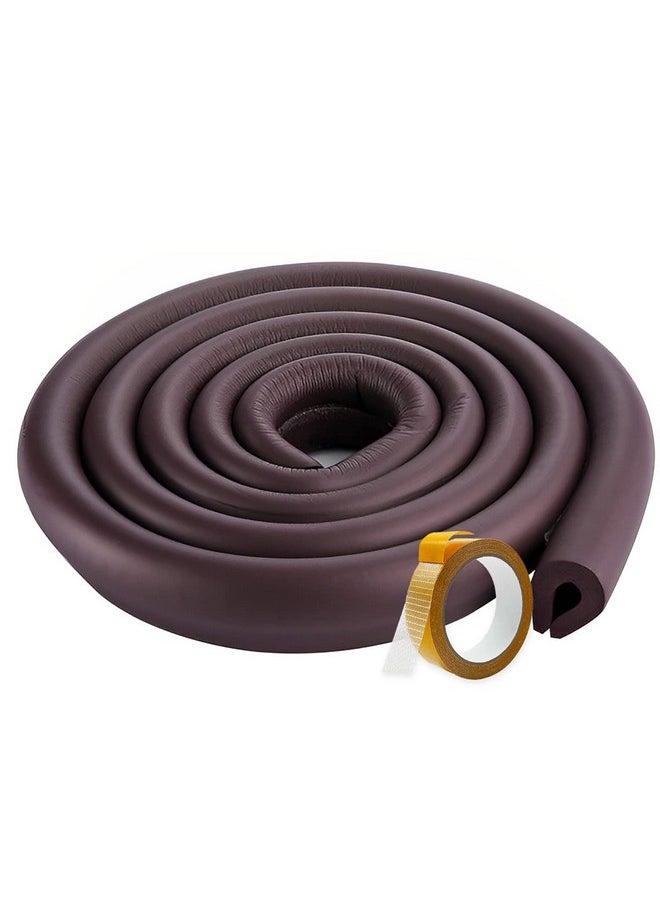 Baby Safety Strip Furniture Edge Guard Cushion Corner Cover 2 Meter 6.5 Feet Tape Infant Bump Protector (Ushape_Brown)