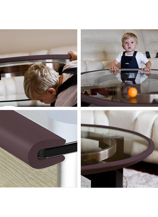 Baby Safety Strip Furniture Edge Guard Cushion Corner Cover 2 Meter 6.5 Feet Tape Infant Bump Protector (Ushape_Brown)