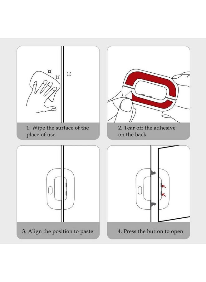 Refrigerator Door Lock And Cabinet Safety Lock For Toddlers And Kids Baby Safety Locks Multicolor (Bsl 2105) (Pack Of 1)