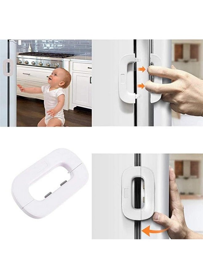 Refrigerator Door Lock And Cabinet Safety Lock For Toddlers And Kids Baby Safety Locks Multicolor (Bsl 2105) (Pack Of 1)