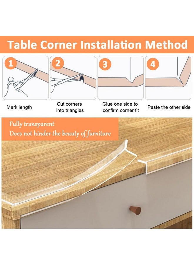 ® 6.6Ft Baby Proofing Strip 2Mm Thickness Child-Proof Corner Protector Strip Cuttable Transparent Silicone Self-Adhesive Furniture Protector For Table Edge, Corners, Cabinet, Drawer