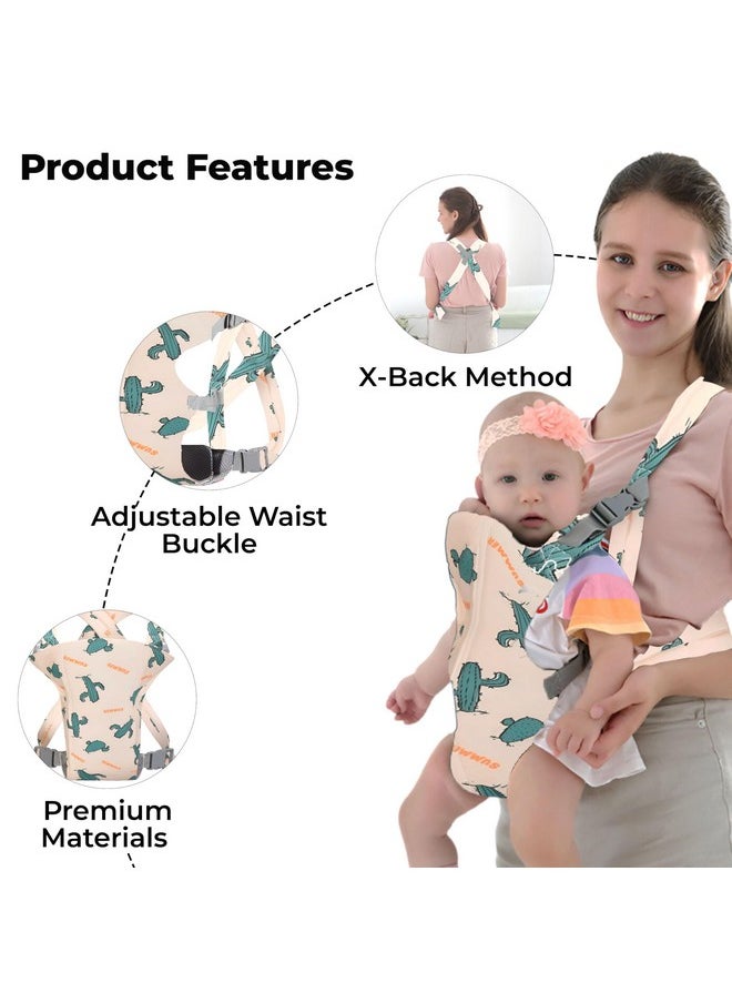 Baby Carrier Newborn To Toddler With Multiple Positions Infant Carrier Soft Baby Holder Kangaroo Bag Sling Carrier All Seasons - Cactus