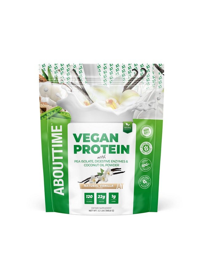 About Time Vegan Protein Supplement, Vanilla, 2 Pound
