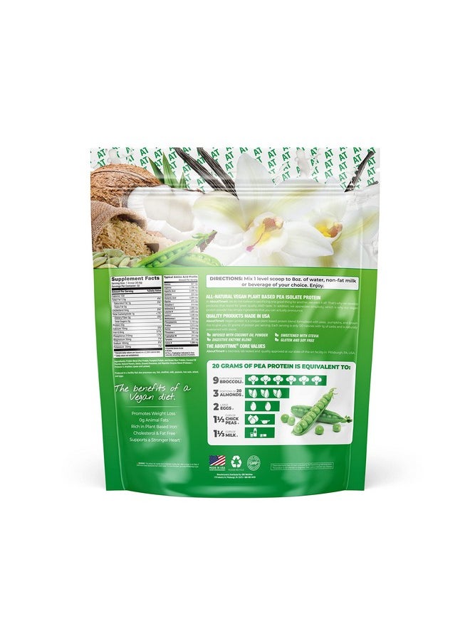 About Time Vegan Protein Supplement, Vanilla, 2 Pound