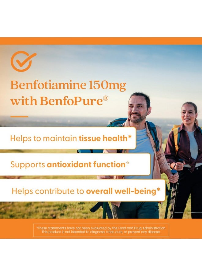 Doctor's Best Benfotiamine 150 with BenfoPure, Helps Maintain Glucose Metabolism, Non-GMO, Vegan, Gluten Free, Soy Free, 150 mg, 360 Veggie Caps