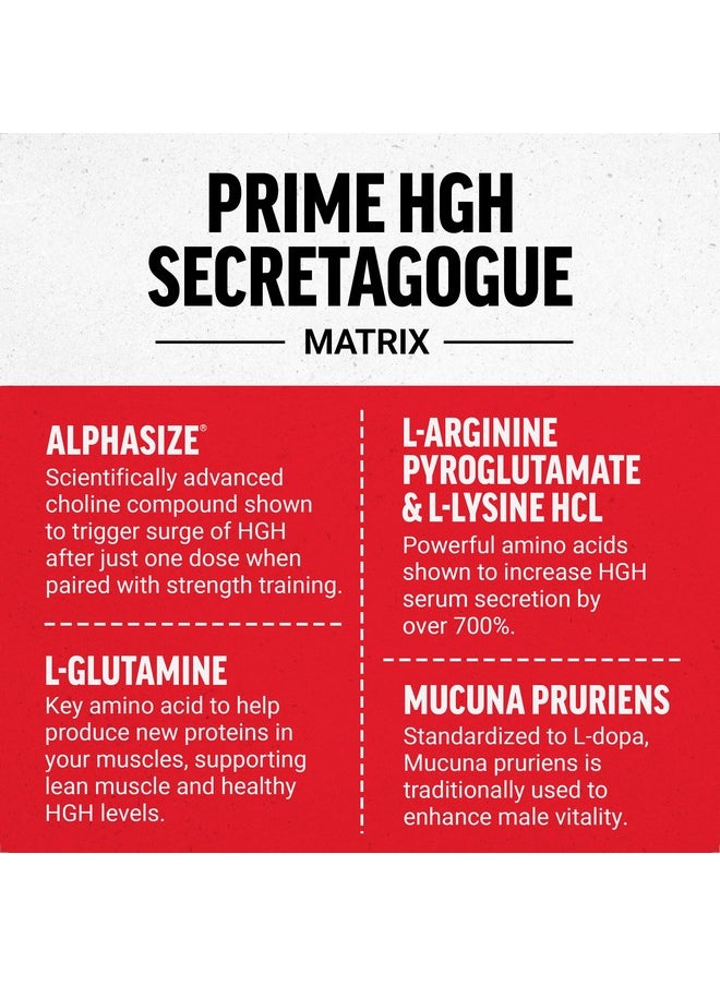 Force Factor Prime HGH Secretion Activator, HGH Supplement for Men with Clinically Studied AlphaSize to Help Trigger HGH Production, Increase Workout Force, and Improve Performance, 75 Capsules