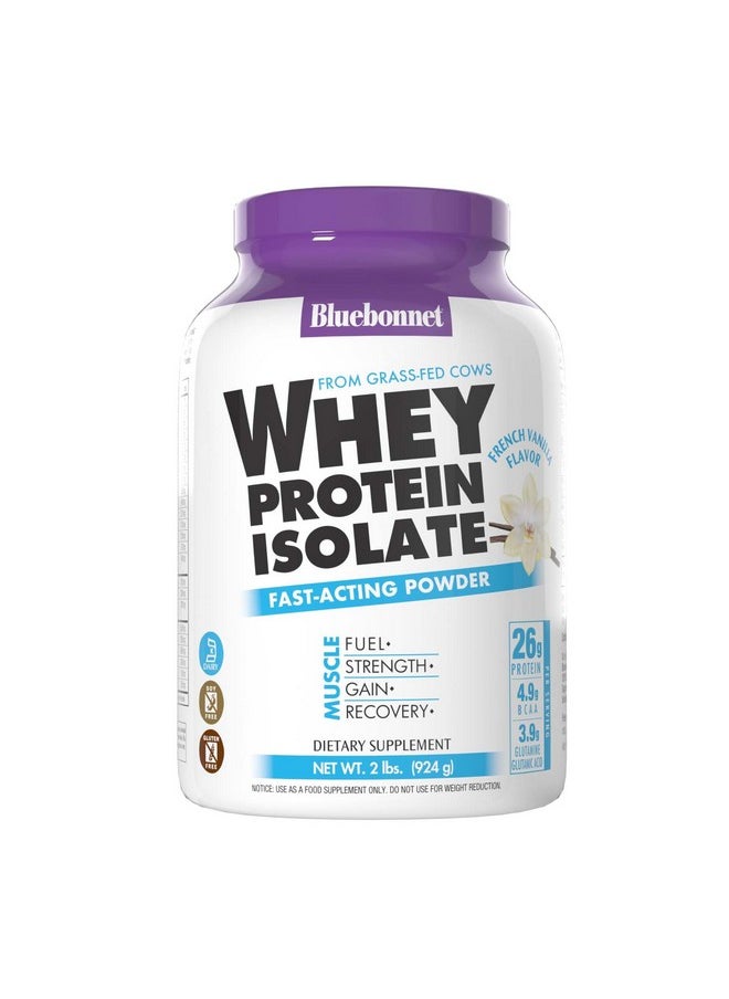 Bluebonnet Nutrition, 100% Natural Whey Protein Isolate, Natural French Vanilla, 2 lbs (924 g)