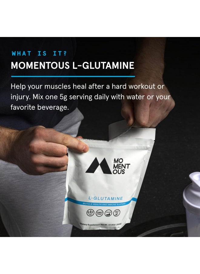 Momentous L-Glutamine Powder, 60 Servings