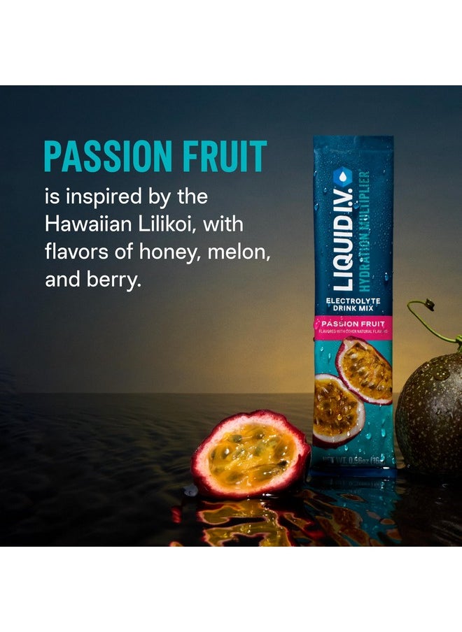 Liquid I.V.® Hydration Multiplier - Passion Fruit | Electrolyte Powder Drink Mix | 3 Pack (48 Servings)