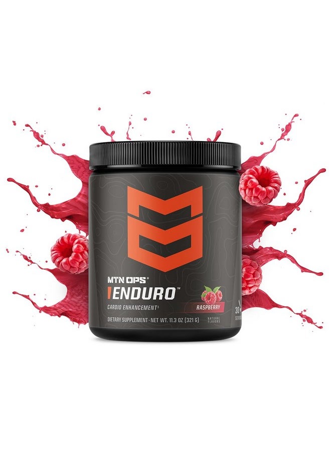 MTN OPS Enduro Nitric Oxide Supplement & Stim-Free Pre Workout - 30 Servings - with Magnesium Citrate, Beet Root Powder, Niacinamide, L Arginine & L Citrulline - Black Cherry Flavor