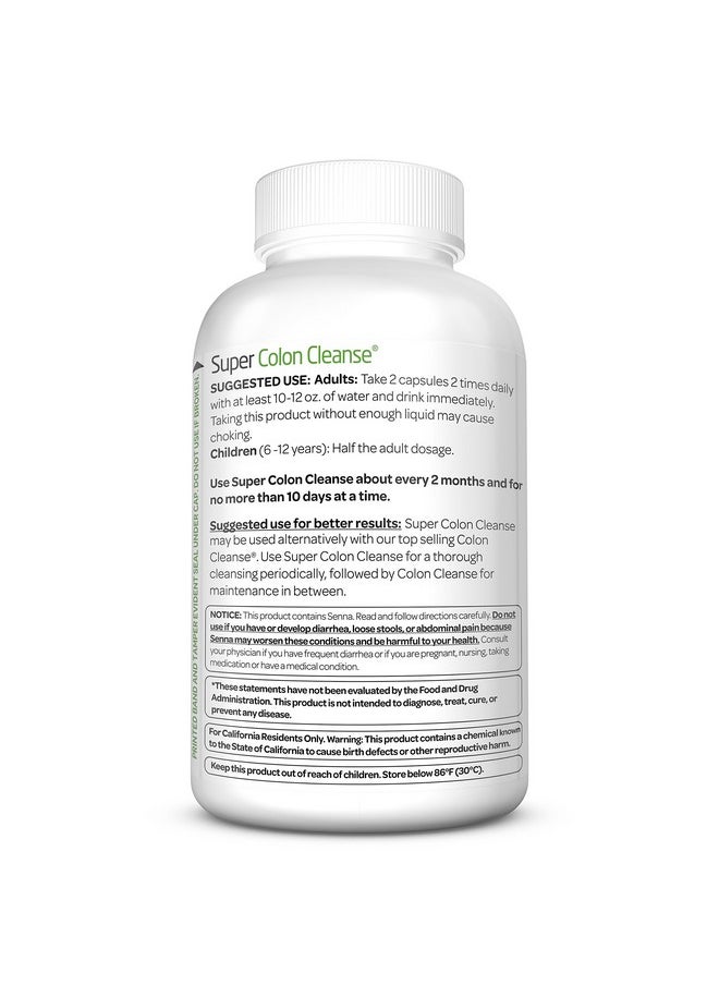 Health Plus Super Colon Cleanse: 10-Day Cleanse -Detox | 12 Cleanses, 480 Count (Package may vary)