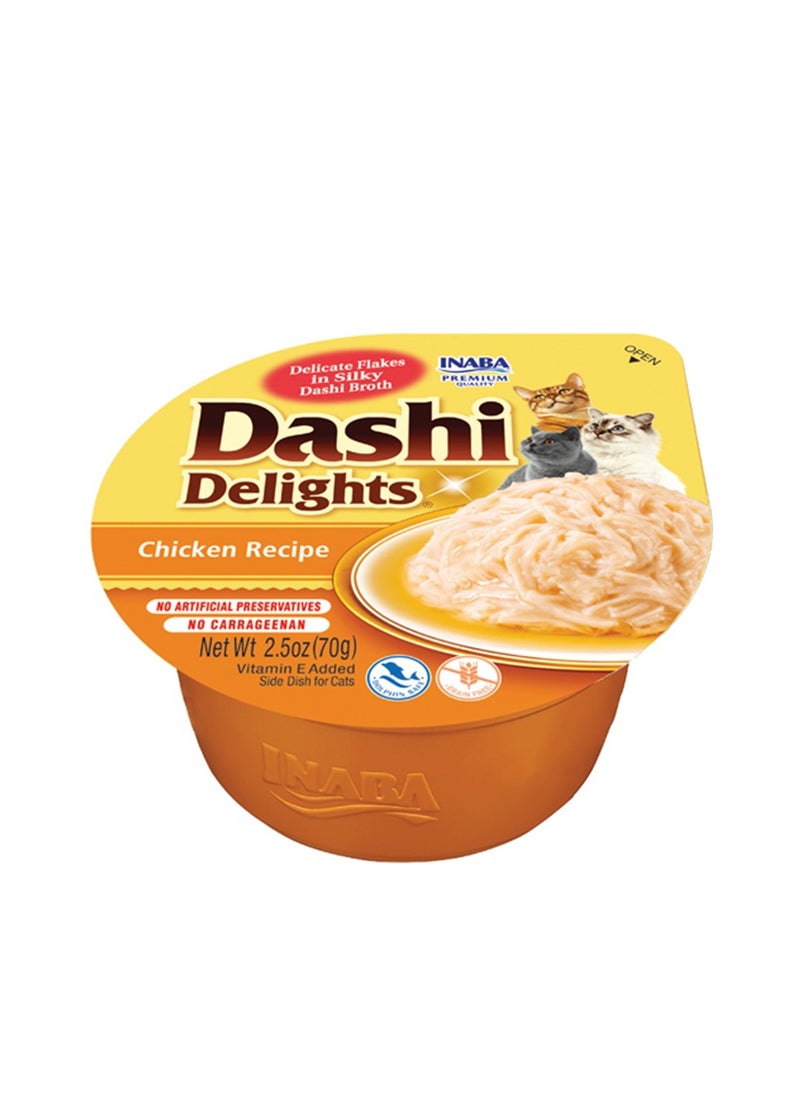 Inaba Cup Dashi DelighInaba Cup Dashi Delights Chicken 70g - Pack of 12ts Chicken - 70g (Cat Food)(Cat Treat)