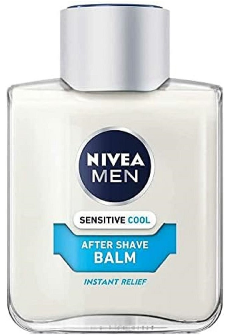 NIVEA MEN Sensitive Cooling Post Shave Balm  (100 ml) After Shave Balm for Men, Men's Skin Care and Shaving Essentials