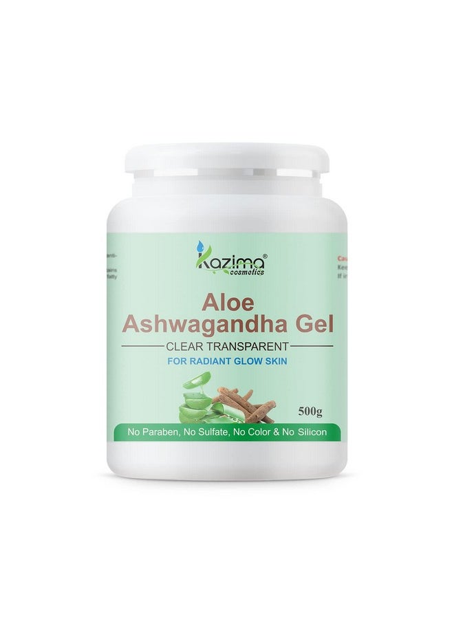 Aloe Ashwagandha Gel For Face, With Aloe Vera & Ashwagandha For Skin Glow (500 Gram)