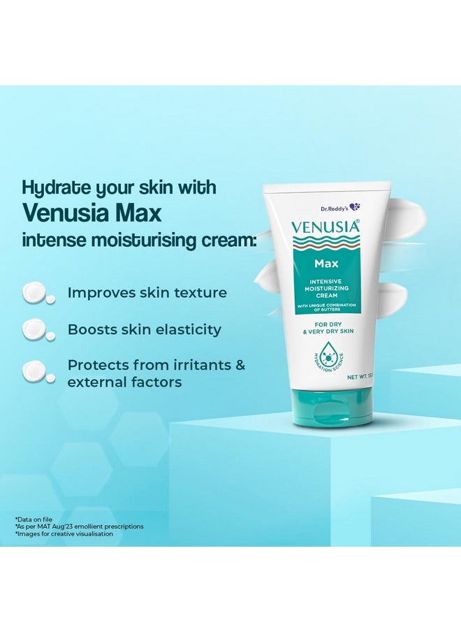 Max Intensive Moisturizing Cream For Dry Skin To Very Dry Skin, 150 G