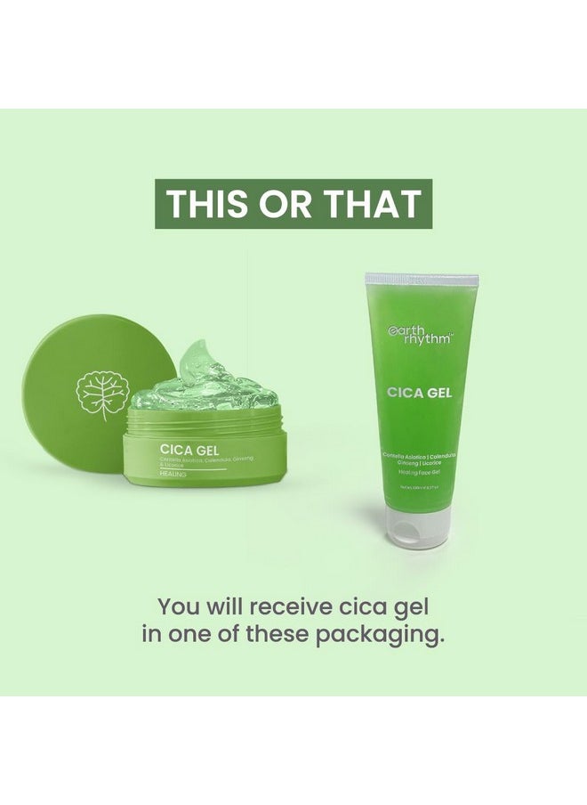 Cica Gel With Centella Asiatica, Calendula, Ginseng & Licorice, For Oily, Acne Prone Skin & Sensitive Skin Type -100Gm (New Packaging)