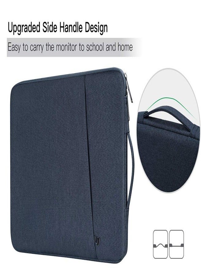 Portable Monitor Carrying Sleeve, Navy Blue, Fits 15.6-Inch Portable Monitors (MNN, Newsoul, KYY, InnoView, Arzopa, QQH, ViewSonic, ZSCMALLS, Cocopar, Lepow)