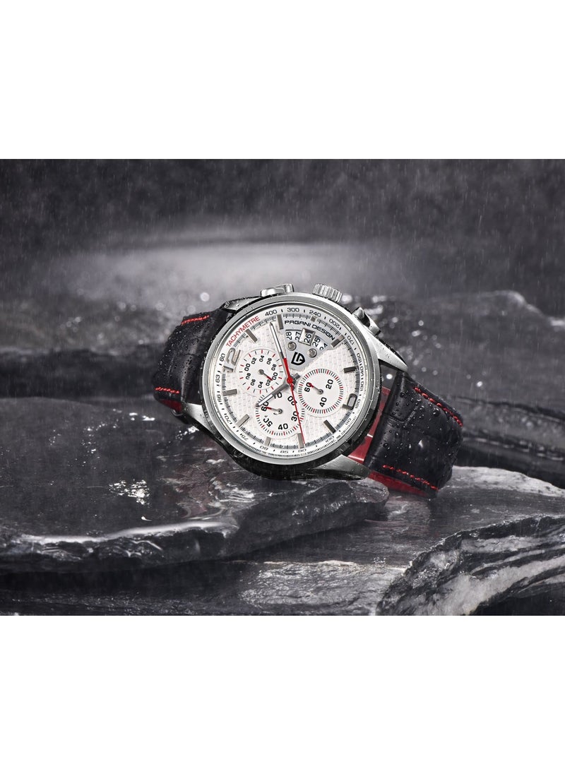 Watches for Men Luxury Men's Watches Genuine Leather Quartz Water Resistant Watches