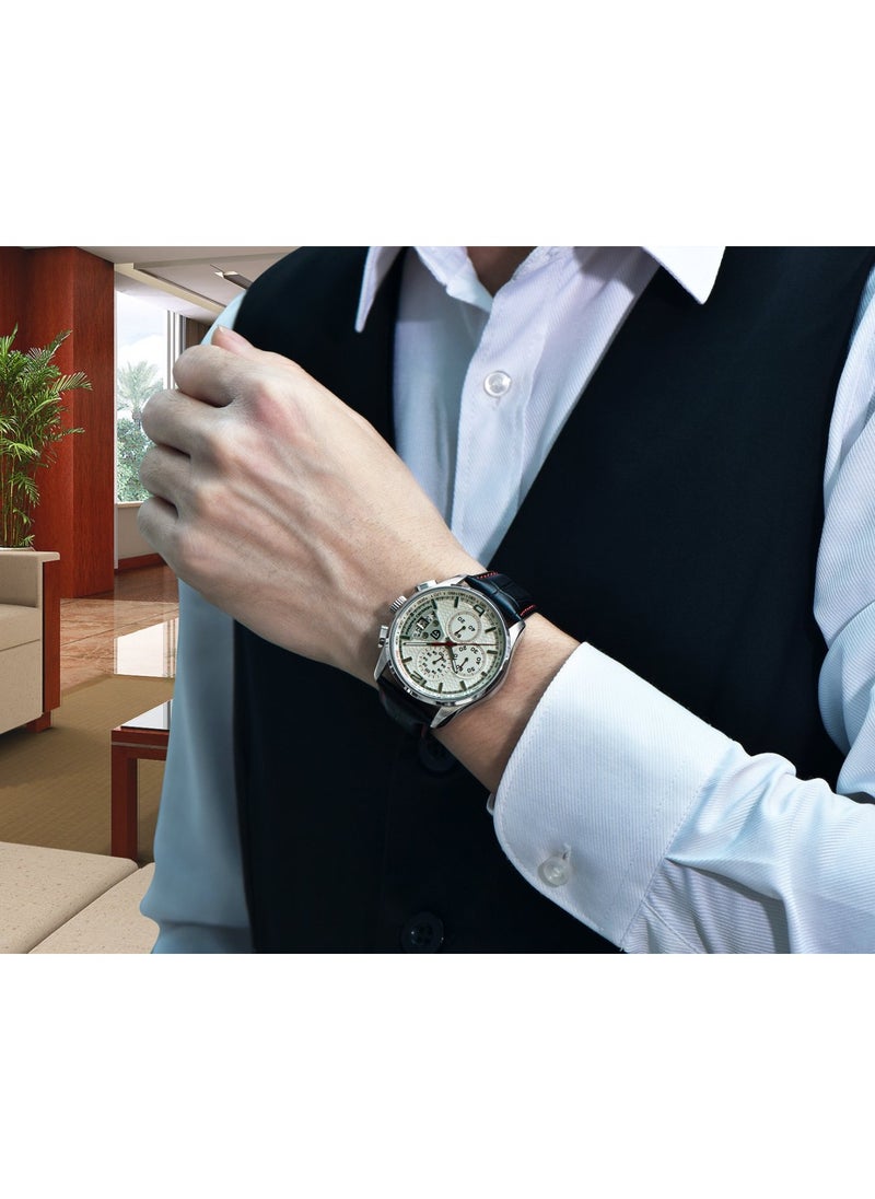 Watches for Men Luxury Men's Watches Genuine Leather Quartz Water Resistant Watches