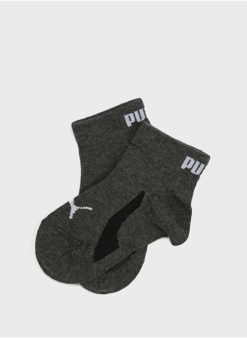 3 Pack Kids Quarter Socks