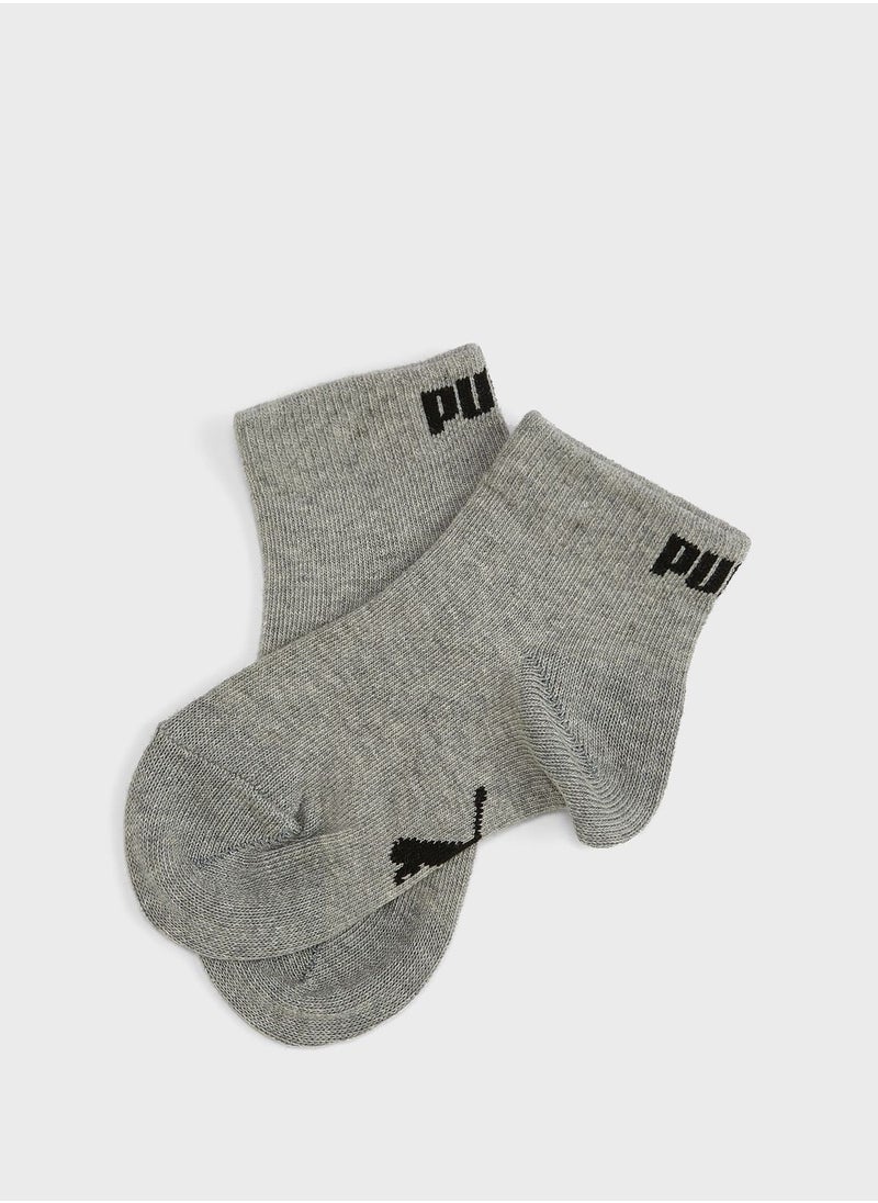 3 Pack Kids Quarter Socks