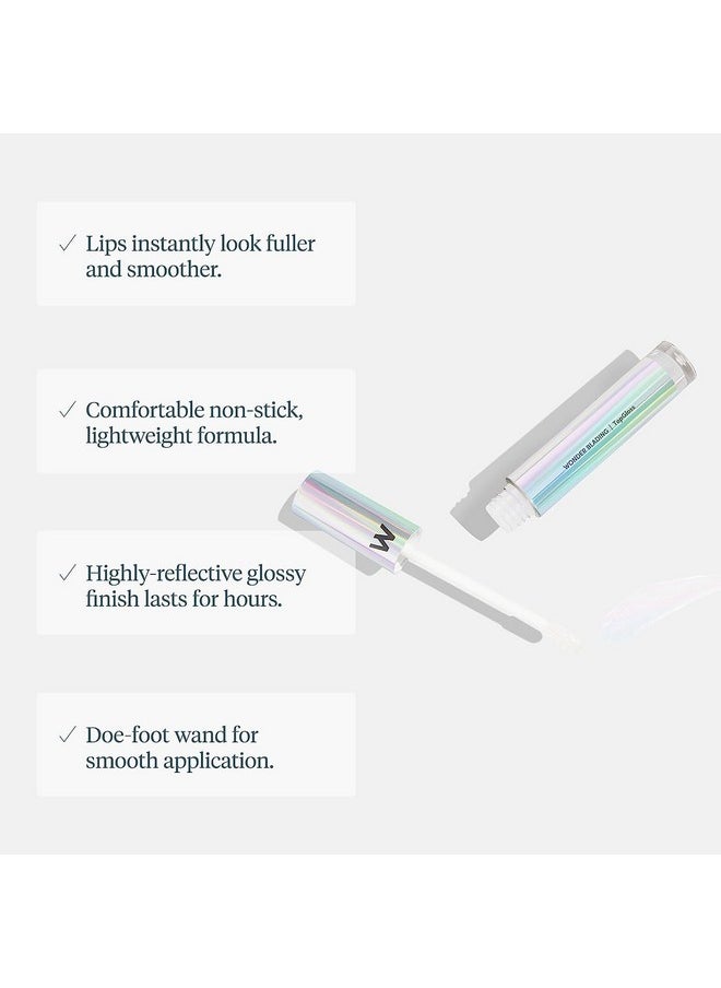Wonder Blading Top Gloss - Clear Lip Gloss, High Shine Finish, Hydrating Lip Gloss, Lip Makeup (Clear Shine)