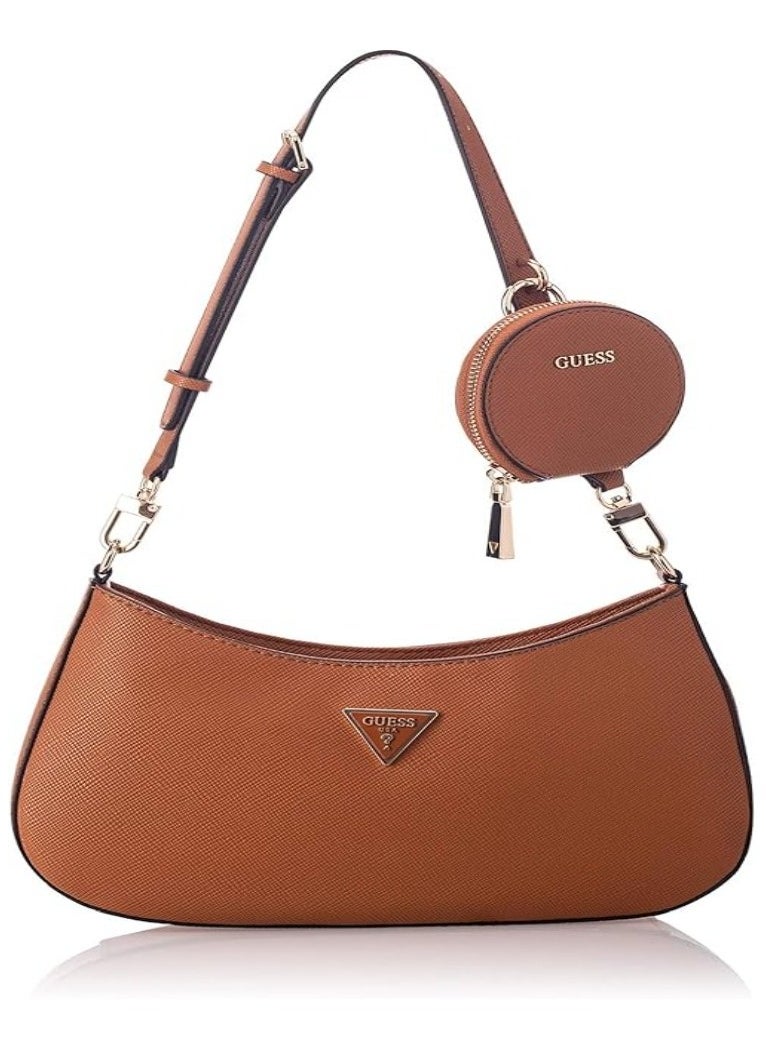 Alexie Top Zip Shoulder Bag VG841618 - light cognac