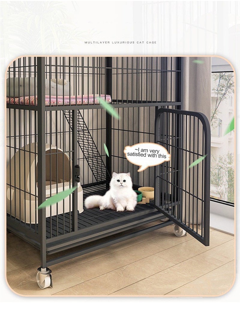 Cat Cage Household Interior Enlarges Free Space Cat Villa Cat House Cat House