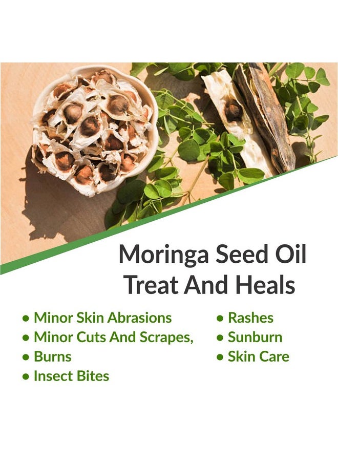 Moringa Seed (Moringa Oleifera) Oil |100% Pure & Natural Undiluted Carrier Oil Organic Standard| Perfect For Skin Care & Hair Care, | Quality Aromatherapy Oil | 30Ml