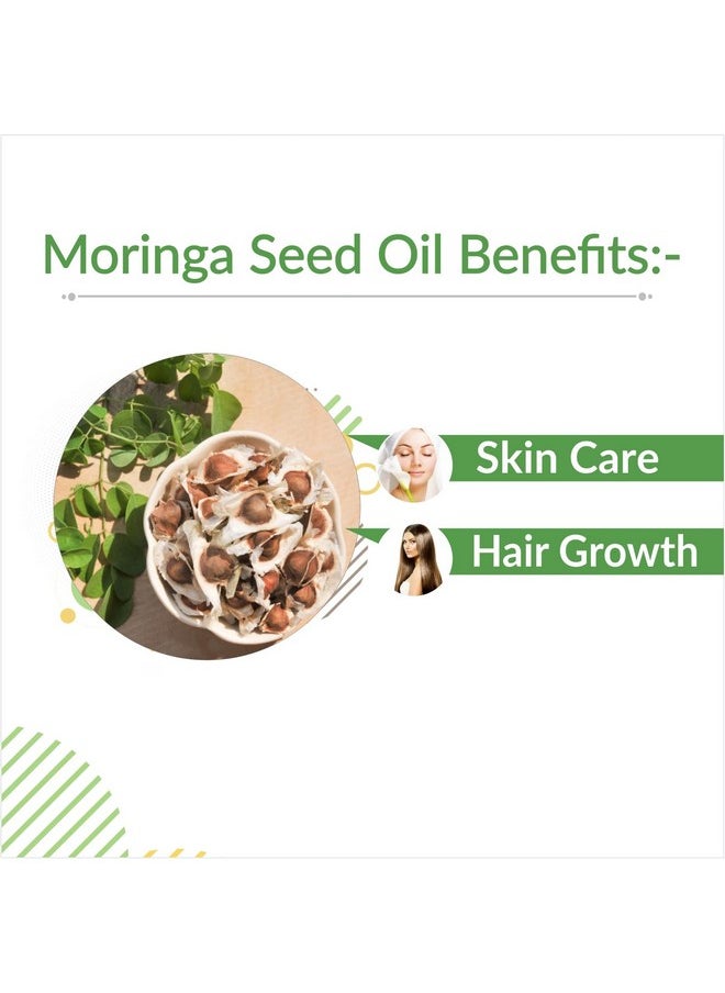 Moringa Seed (Moringa Oleifera) Oil |100% Pure & Natural Undiluted Carrier Oil Organic Standard| Perfect For Skin Care & Hair Care, | Quality Aromatherapy Oil | 30Ml