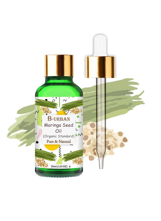 Moringa Seed (Moringa Oleifera) Oil |100% Pure & Natural Undiluted Carrier Oil Organic Standard| Perfect For Skin Care & Hair Care, | Quality Aromatherapy Oil | 30Ml