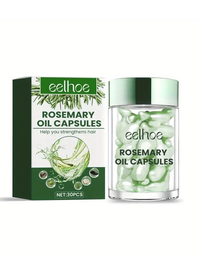 Rosemary Oil Capsules, Hair Care Capsules For Moisturizing And Smoothing Hair, Hair Care Product For All Hair Types