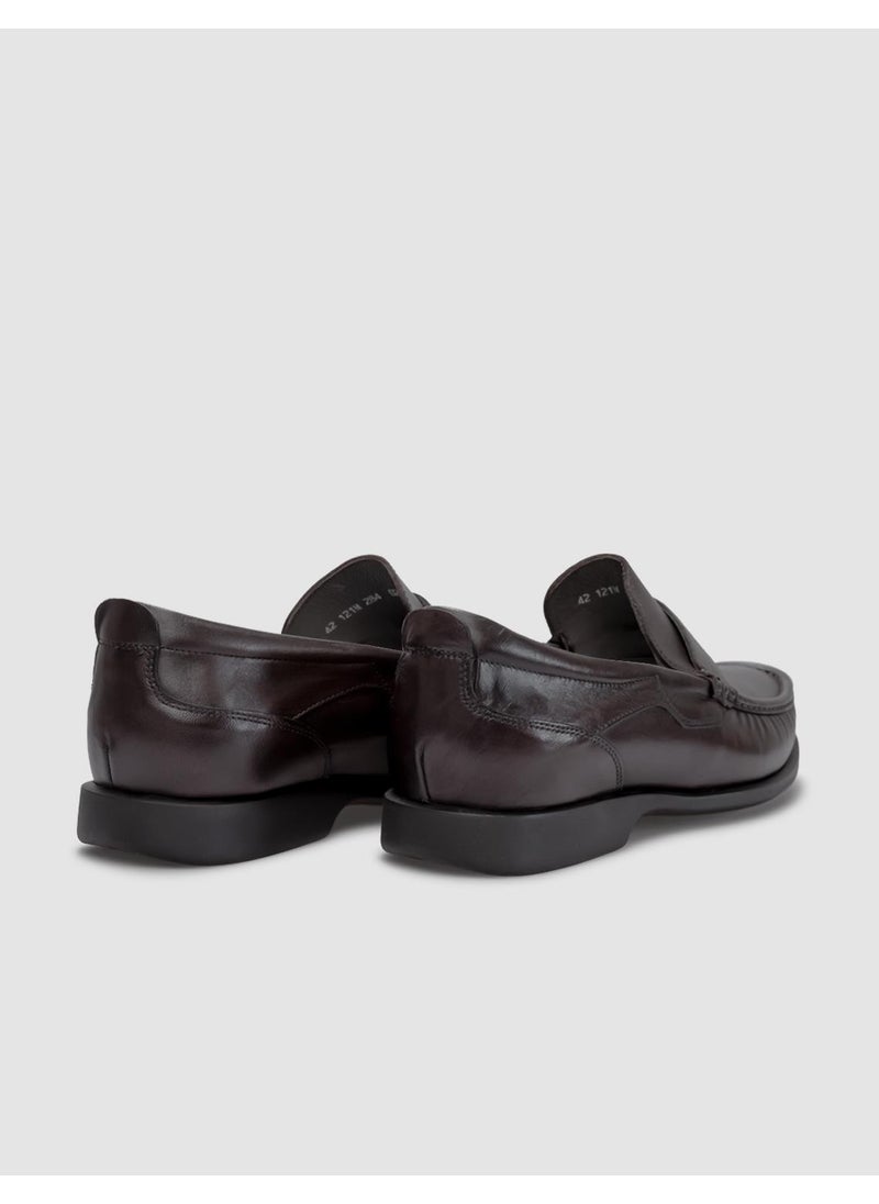Leather Brown Men's Loafer