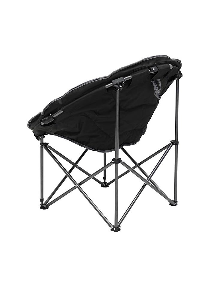 Home Furniture New Modern Desgin Camping Chair And Pockets, Beach Chair, Garden Chair Mh-1108-Cupholder With Comfortable Tilted Back-Carry Bag For Indoor Outdoor Travelling (Grey)
