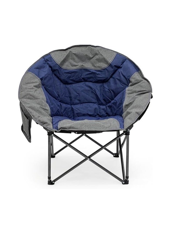 Home Furniture New Modern Desgin Camping Chair And Pockets, Beach Chair, Garden Chair Mh-1108-Cupholder With Comfortable Tilted Back-Carry Bag For Indoor Outdoor Travelling (Grey)