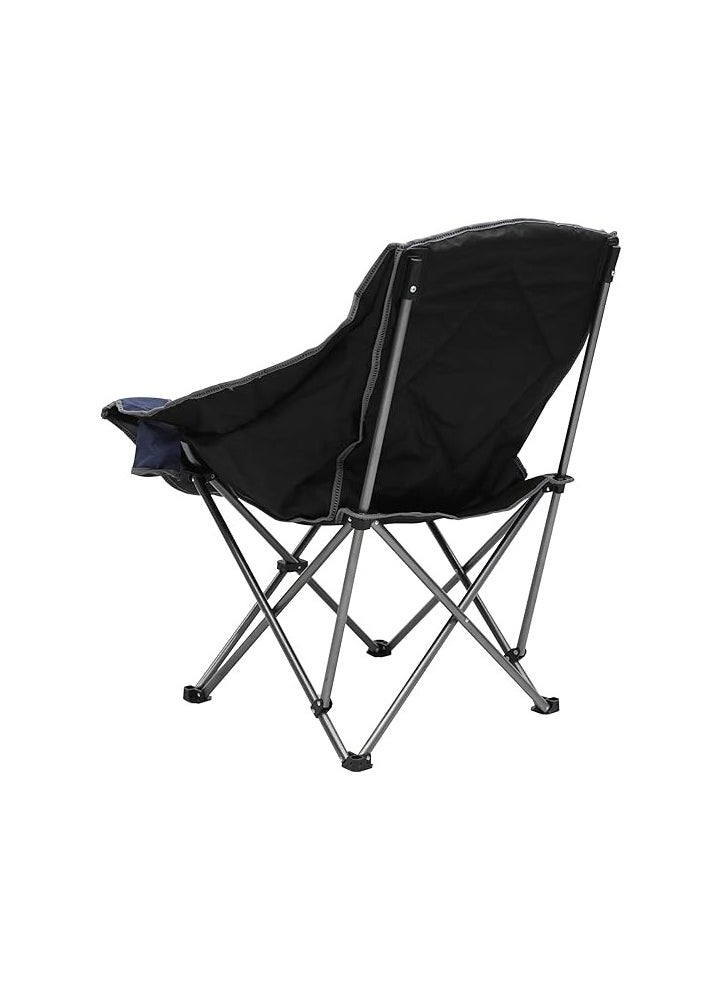 Home Furniture New Modern Desgin Camping Chair Mh-1107 With Cup Holder And Mobile Holder And Pockets, Beach Chair, Garden Chair Cupholder With Comfortable Tilted (Grey)