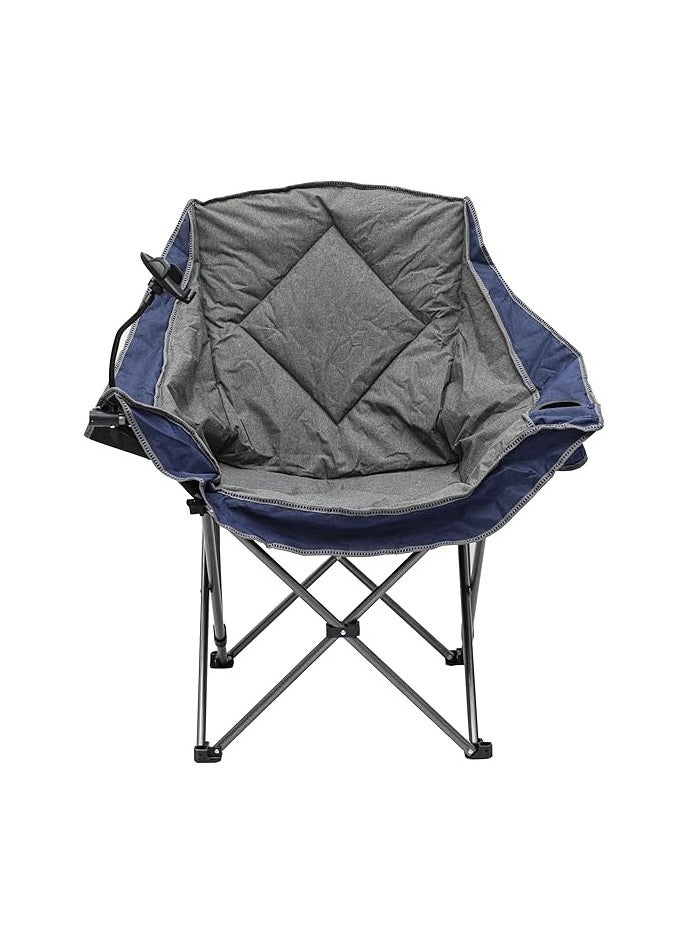 Home Furniture New Modern Desgin Camping Chair Mh-1107 With Cup Holder And Mobile Holder And Pockets, Beach Chair, Garden Chair Cupholder With Comfortable Tilted (Grey)