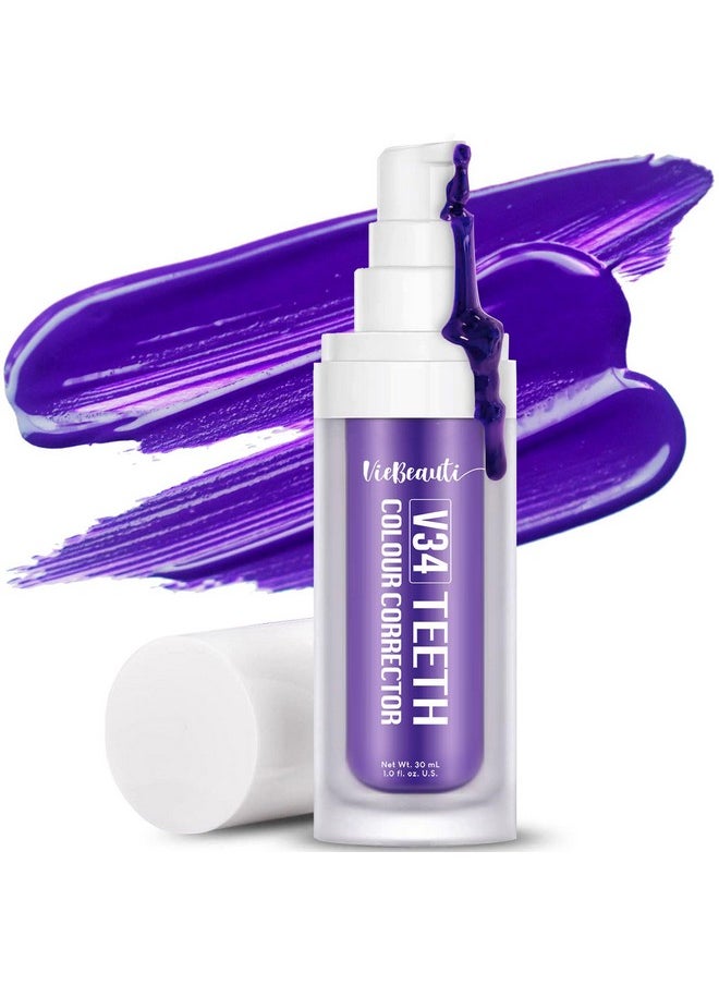 Purple Toothpaste For Teeth Whitening, Purple Colour Corrector, Teeth Whitening Toothpaste, Color Wheel Toothpaste, Dental Color Corrector, Teeth Whitener (1Fl Oz/30 Ml)