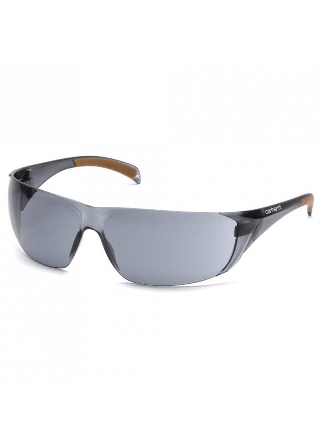 Carhartt Billings Safety Glasses, Gray Temples, Gray Lens